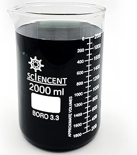 Glass Beaker 2000ml Large Heavy Wall 2 Liter Graduated Lab Beaker