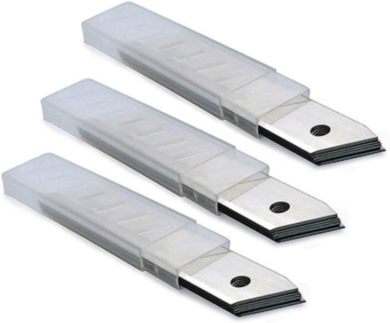 22050 30-Pack 18MM Utility Knife Replacement Blades, Snap off Replacement Knife Blades for Retractable Box Cutters and Knives, Hobby, Craft Knife - Bulk pack of 30 Blades