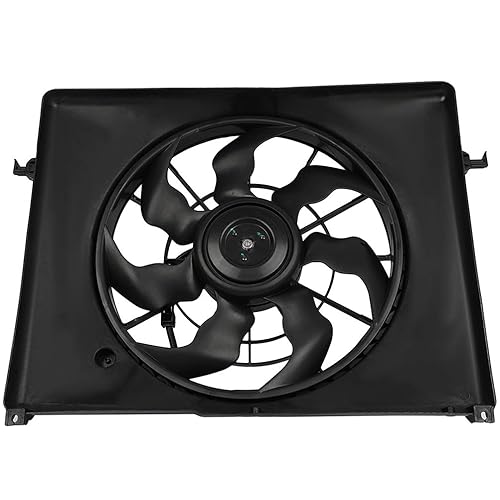 Vista 222 de SCITOO Ventilador de refrigeración del condensador del radiador compatible para Quattro/TT para Passat/Passat CC/Golf/Beetle