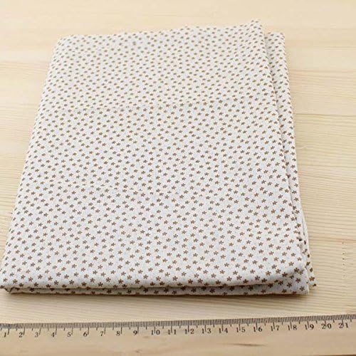 Fabric Squares DIY Cotton Brown Series 7 Assorted Pre Cut Charm Quilt for Fat Quarters 50cmx50cm Color in Brow