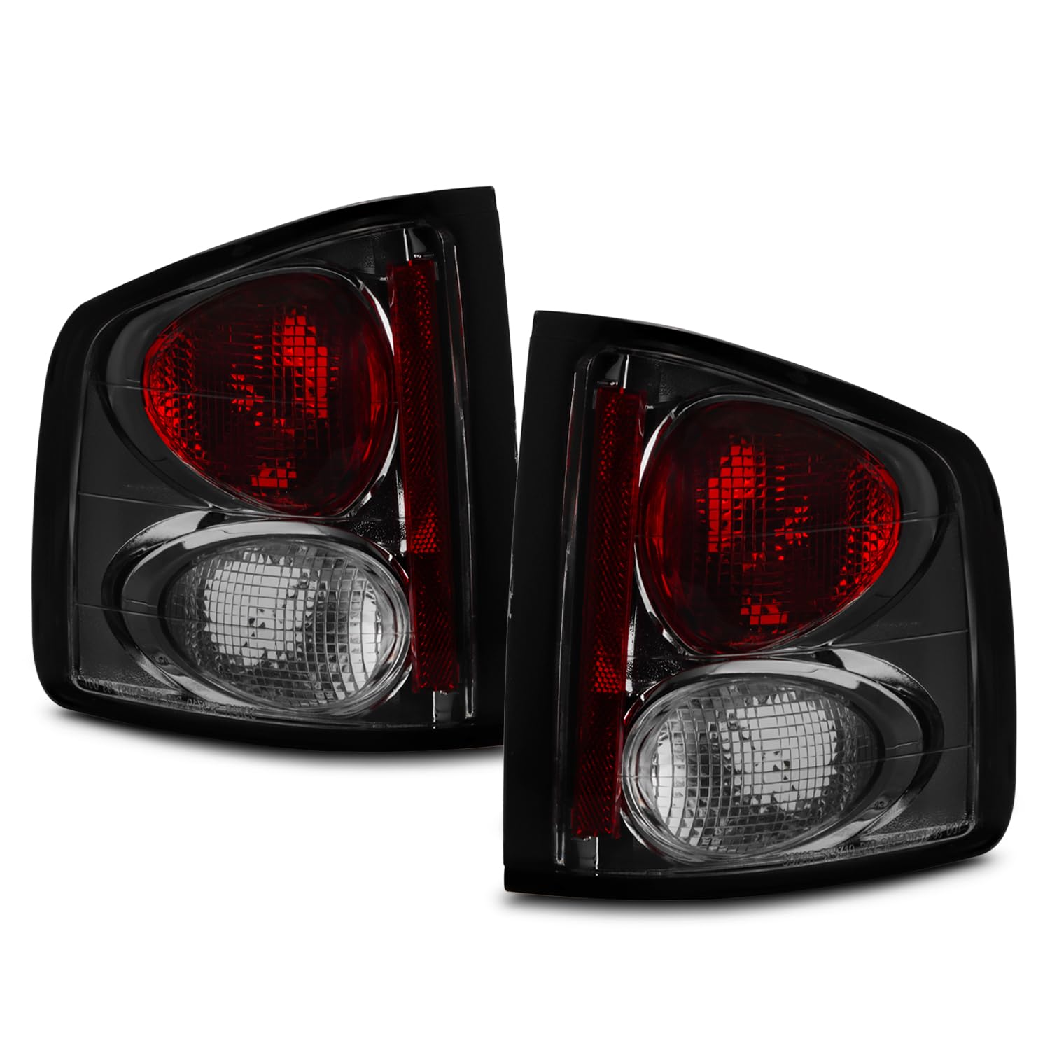 AKKON - For Chevy S-10 GMC Sonoma Isuzu Hombra Rear Tail Lights Signal Brake Lamps Smoked Left + Right