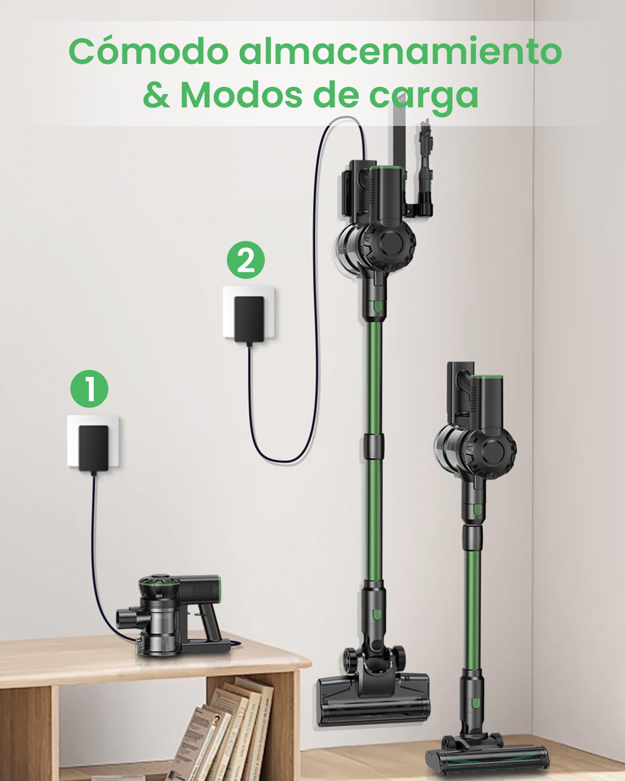 Vexilar Aspiradora sin Cable V9PRO 40KPa Potente Succión, Aspiradora 6-en-1, Escoba Aspiradora sin Cable Autonomía 50 Minutos, Aspirador Vertical para Pelo de Mascotas, Alfombra, Coche y Suelo