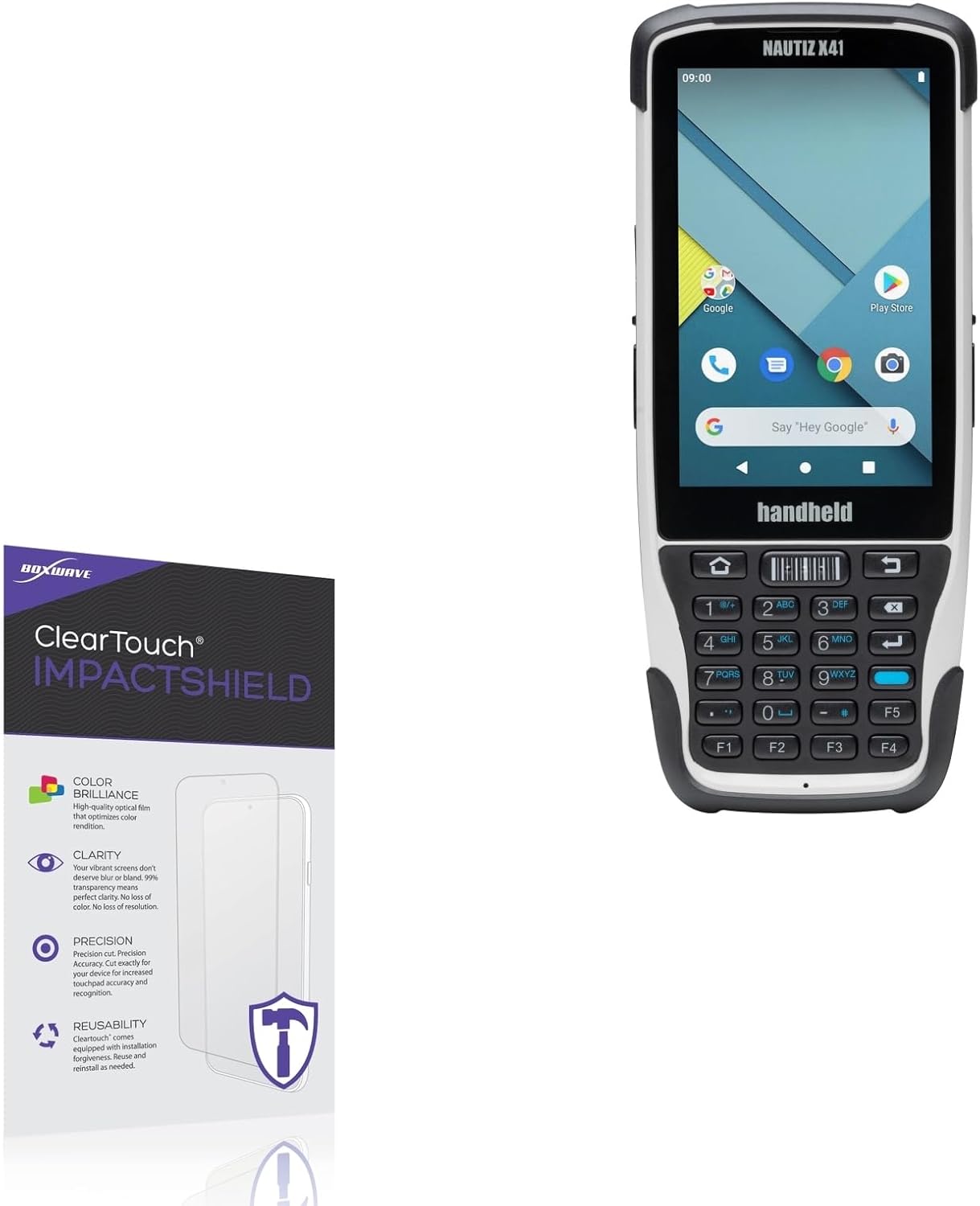 BoxWave Screen Protector Compatible With Handheld NAUTIZ X41 - ClearTouch ImpactShield (2-Pack), Impenetrable Screen Protector Flexible Film