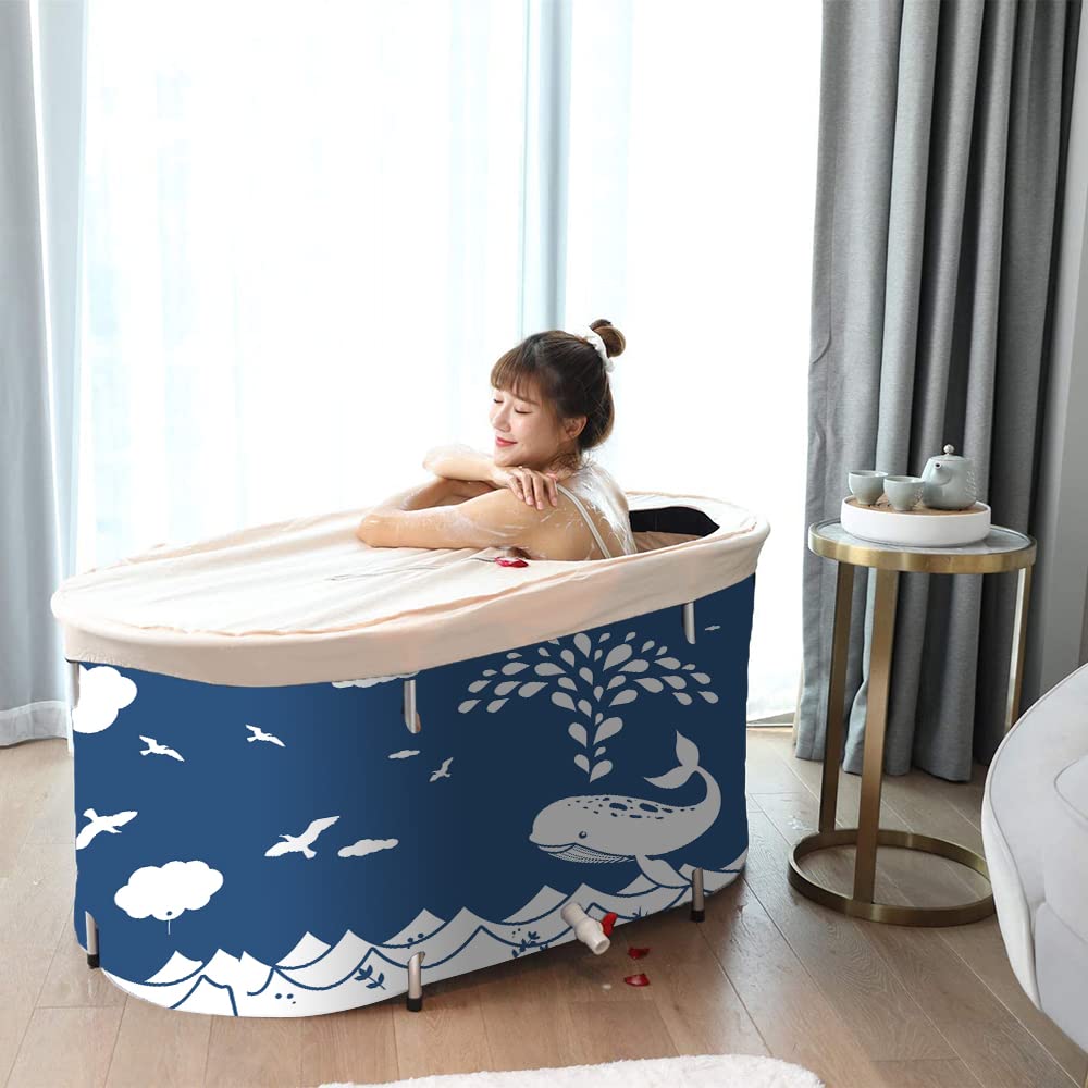 BDL Foldable Bathtub Portable Soaking Bath Tub,EcoFriendly Bathing Tub