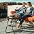 Babion Black Outdoor Side Tables, Small Outdoor Table, Round Patio Side Table Steel, Small Accent End Table for Patio Yard Garden, Indoor & Outdoor
