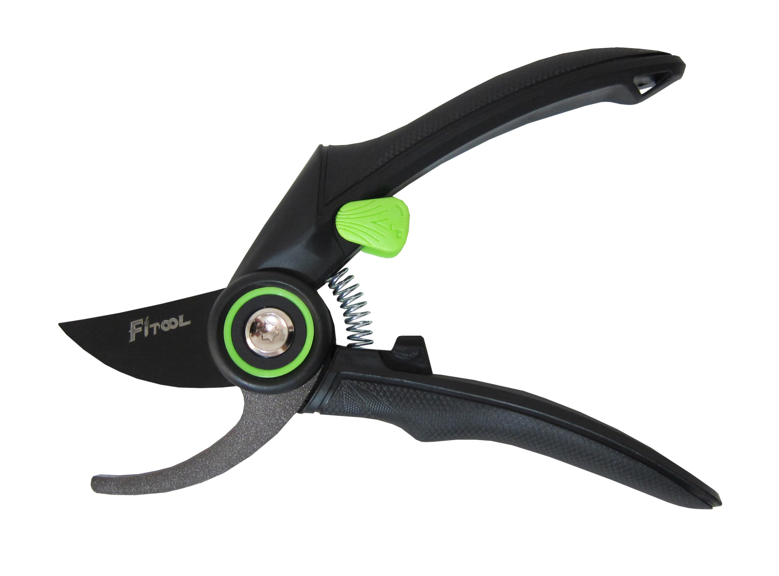 Fitool Black Professional Secateurs, With Super Sharp Sk5 Steel Blades, Gardening Hand Clippers Pruners, Garden Trimming Scissors, Pruning Shears 8-Inch (Bypass)
