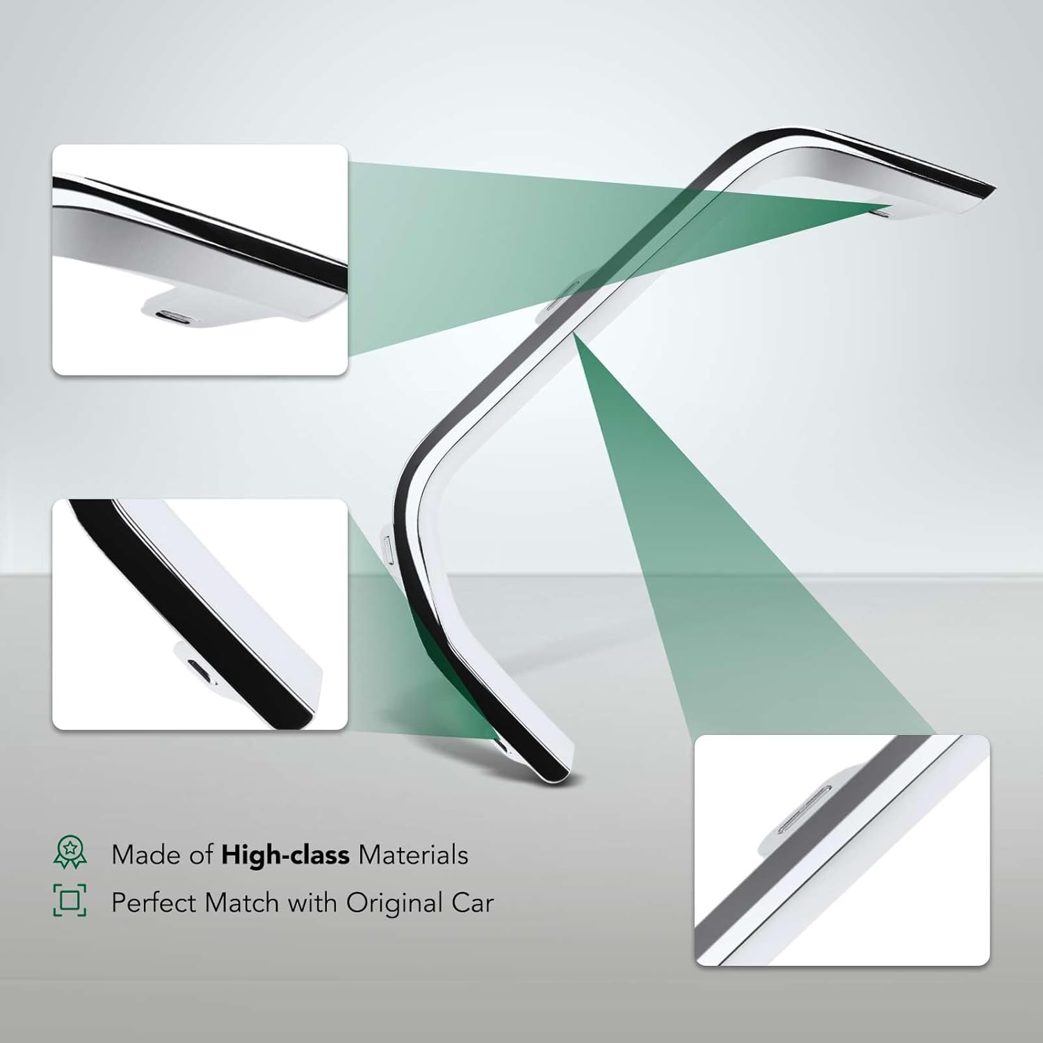 YHTAUTO Front Driver Outer Side Fog Light Trim Molding Extension Compatible with GMC Terrain 2022-2024 SLE, Bumper Bracket