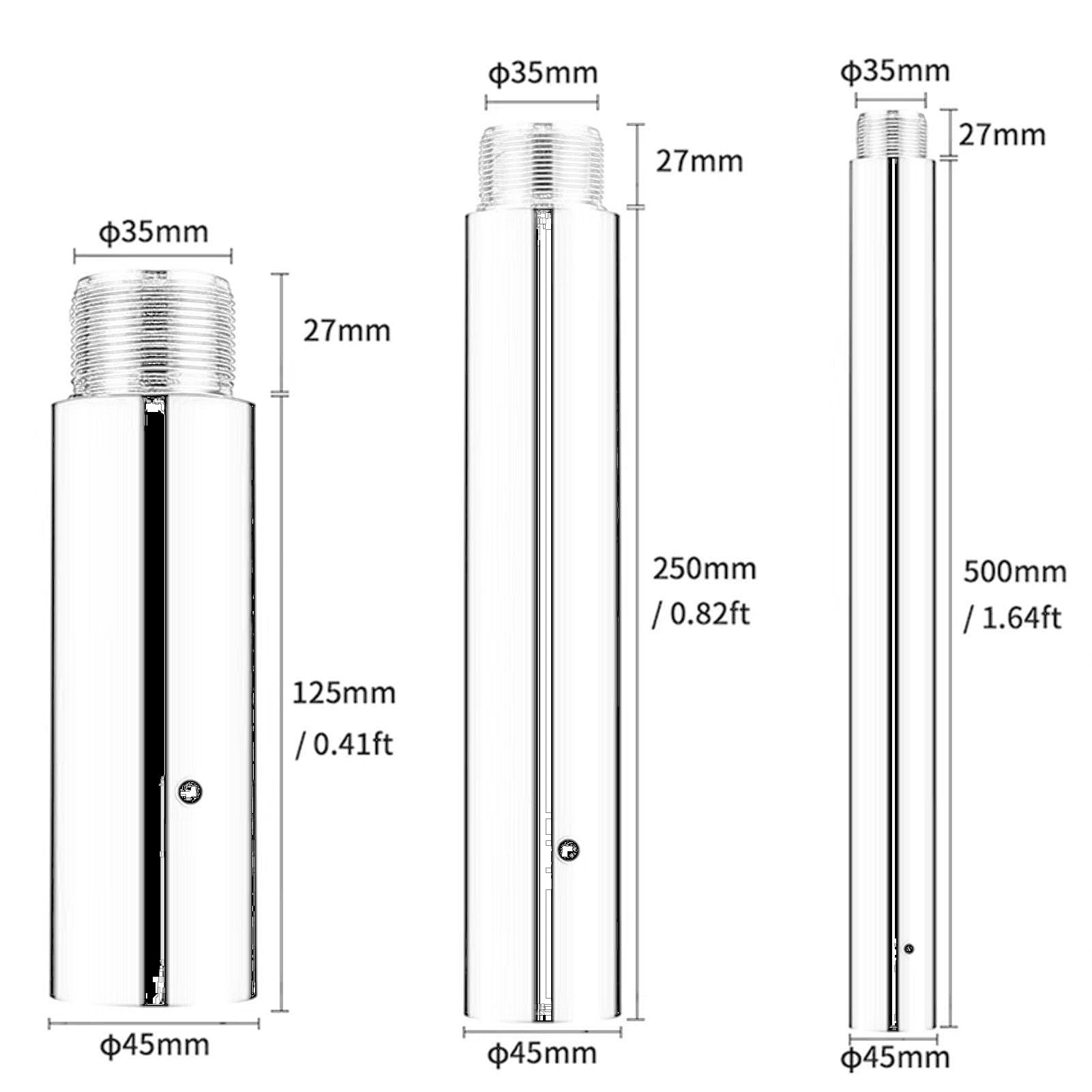Barre de pole dance pour la maison - Barre de strip-teaseuse rotative et statique à 360° avec tube d'extension, barre de danse portable en silicone de 45 mm pour chambre à coucher, studio de pole danc