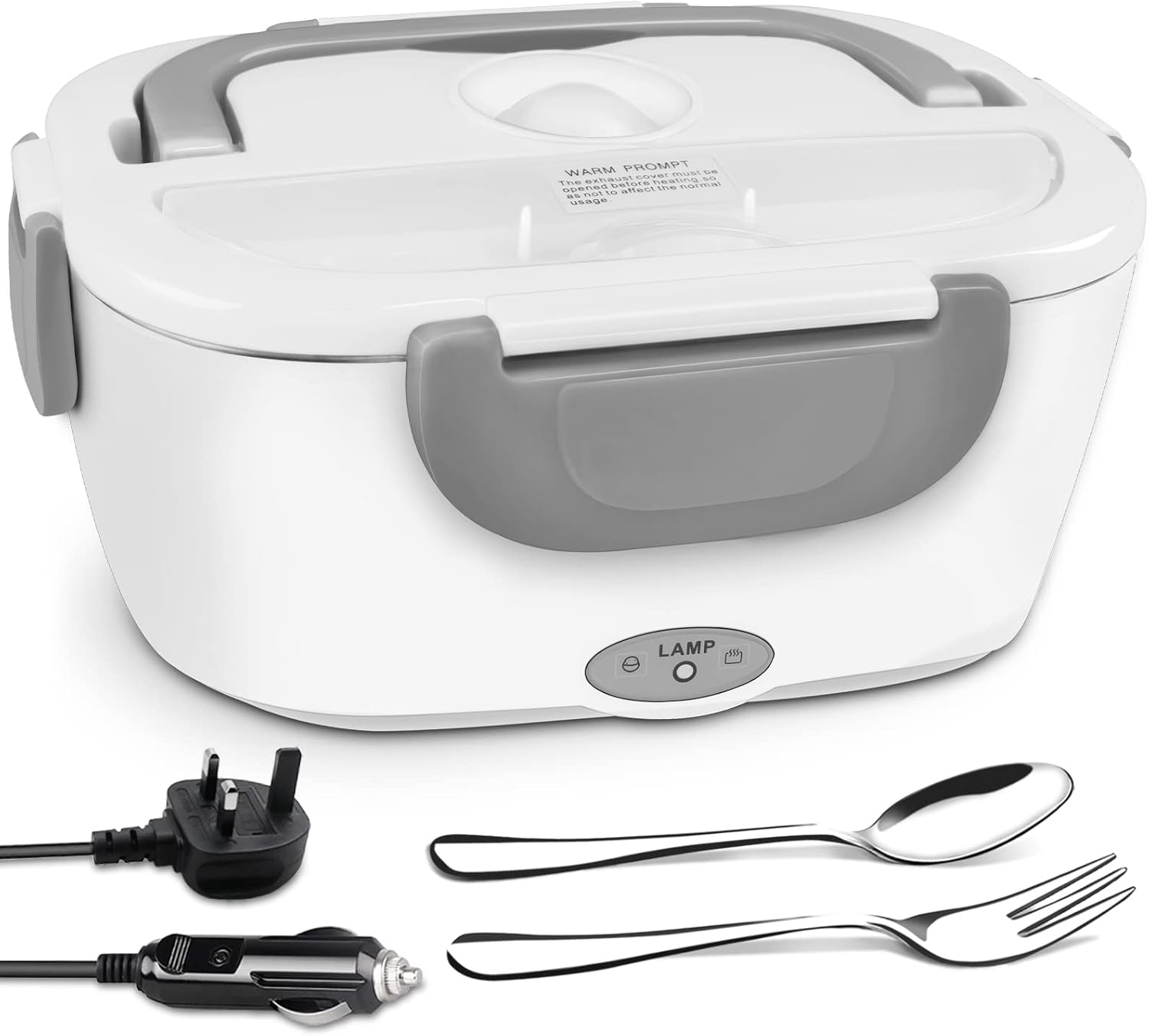 AUTOPkio Electric Bento Box, 12V 24V 220V 40W 3 in 1 Thermal Lunch