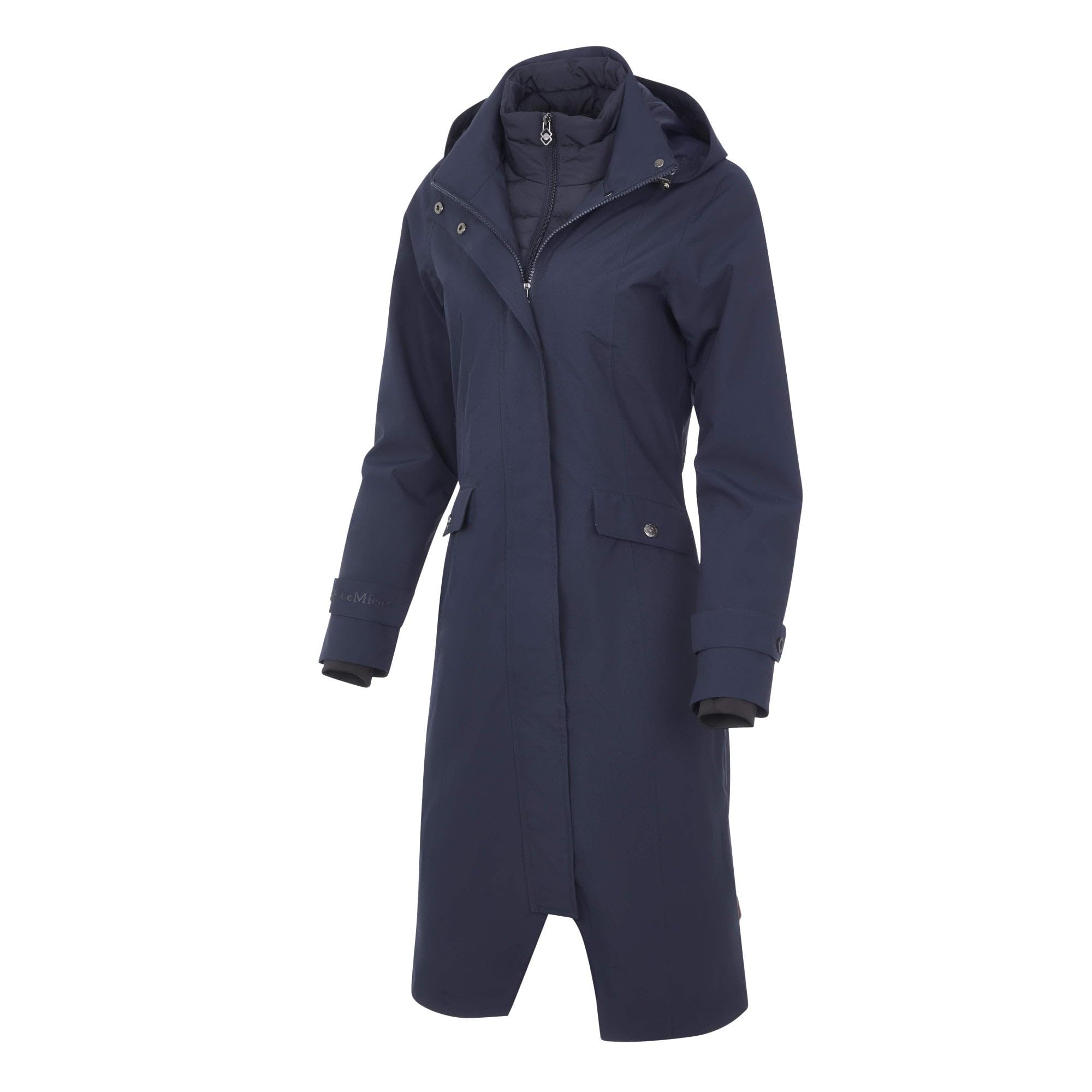 LeMieux Amelie Damen Reitmantel, wasserdicht, leicht, Marineblau, US02