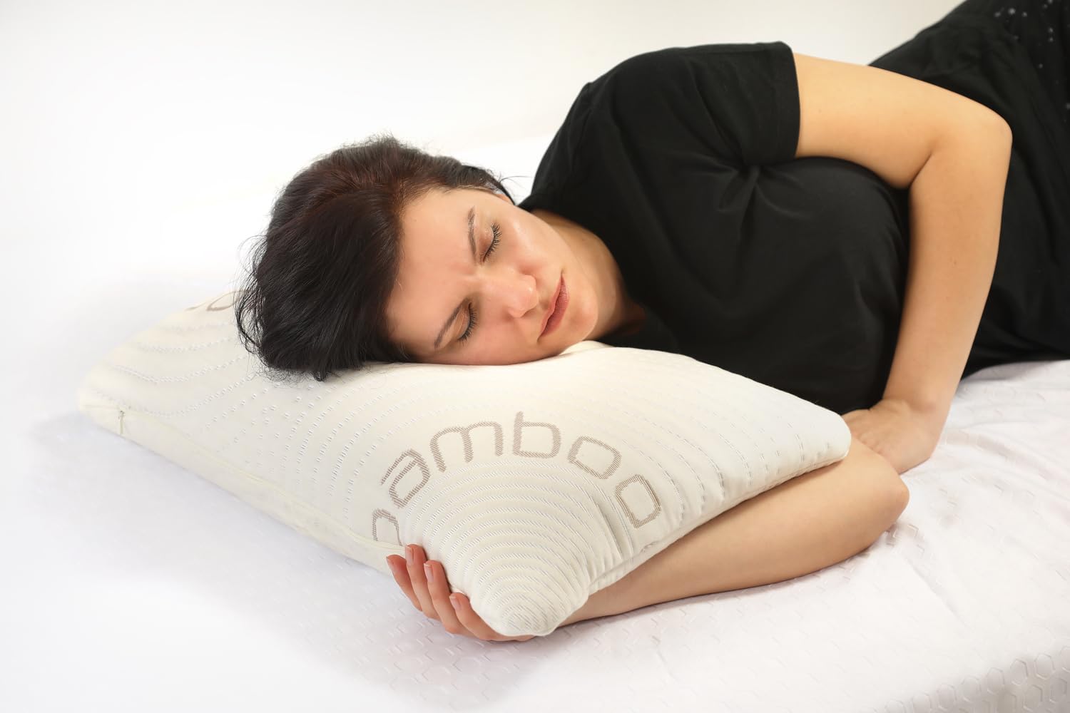 Buchweizenkissen Nackenkissen Buchweizen Kopfkissen nackenschmerzen, Seitenschläferkissen mit Bambus Kissenbezüge, Buchweizenschalen nackenstützkissen orthopädisches Kissen (40x60 cm)