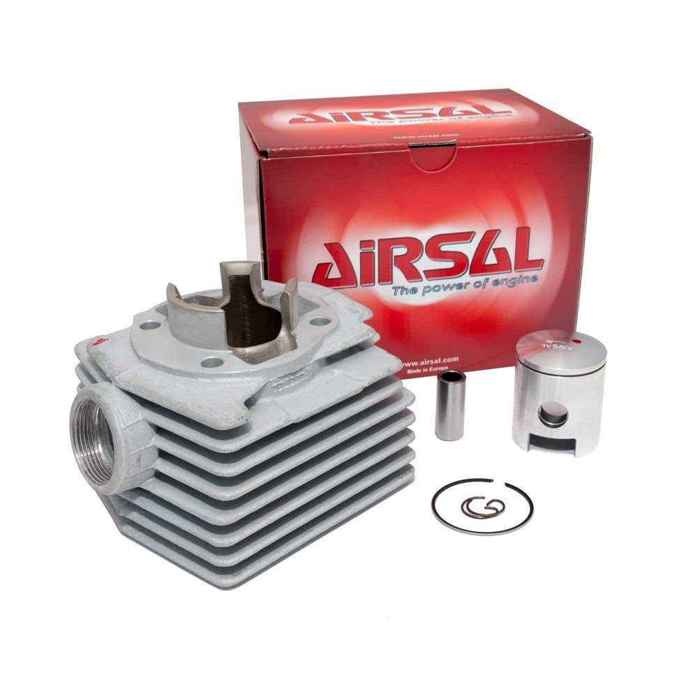 Kit Cylindre Airsal T6 Racing 73 cm³ pour MBK AV-10, AV-51 | Kit de course en aluminium, alésage de 47 millimètres, axe de piston de 13 millimètres; joints, piston et segment fournis