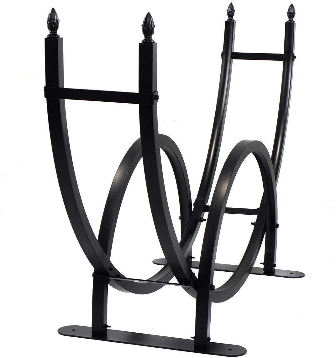 70" Metal Firewood Log Rack Holder Storage Home Furniture