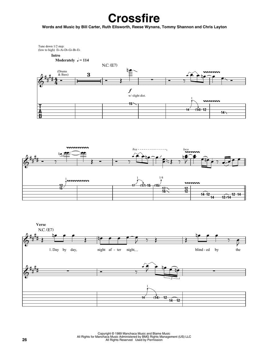 Stevie Ray Vaughan -Del. Guitar Play-Along Vol. 27: Book with Interactive Online Audio Interface