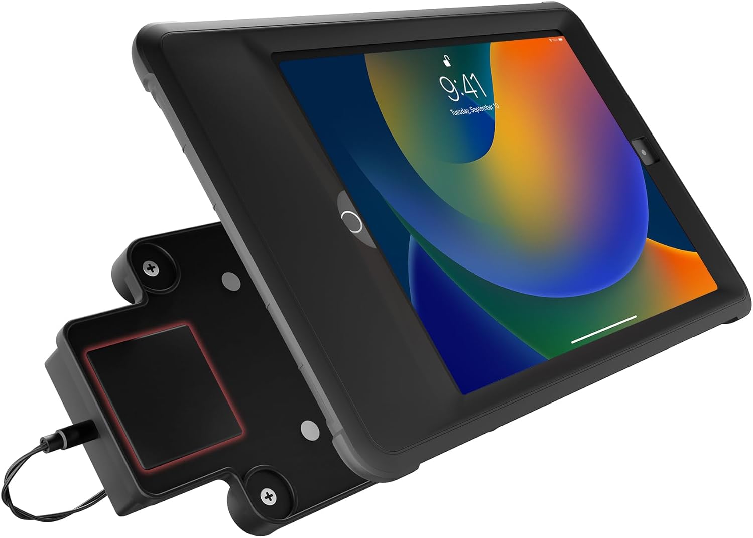 iPad Wireless Charger Magnetic Case – CTA Wireless Charging Magnetic Shockproof Case & Desk Stand Cover for 10.2" Inch iPad 7/8/9 Gen - iPad Air 3/4/5 & 10.5" Inch iPad Pro & More Tablets - (PAD-ICCB)