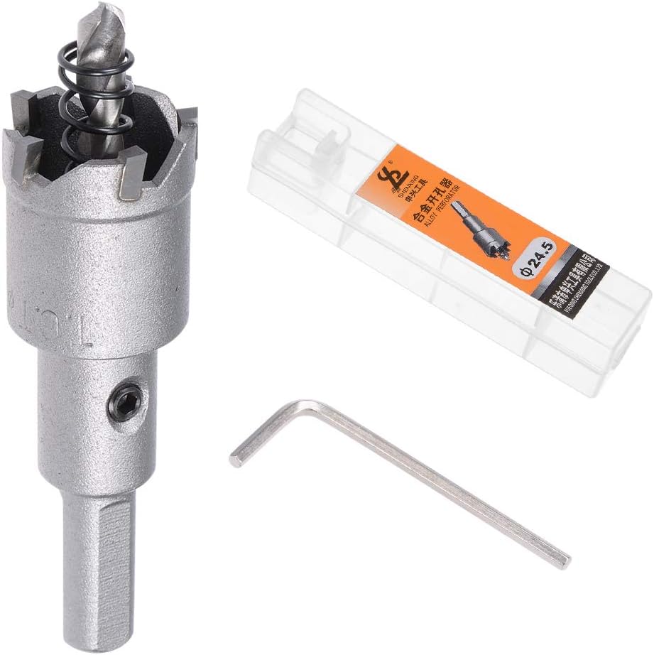 Sourcingmap 24.5mm Carbide Hole Cutter, Hole Saws for 0.5mm-3mm Stainless Steel 5mm Metal Sheet - Image 4