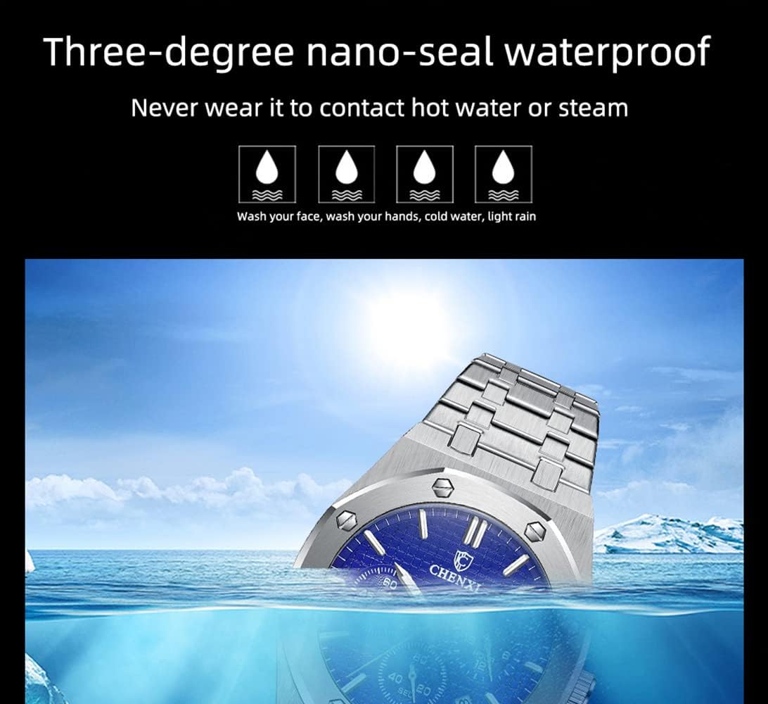 الاحترافي - ساعة رياضية متعددة الوظائف للرجال بسوار من الستانل... - view 6