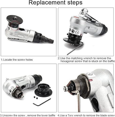 Miniatura 8 de Mini kit de máquina de biselado con una caja de insertos indexables de carburo giratorio y cojinete auxiliar, herramienta de biselado neumático