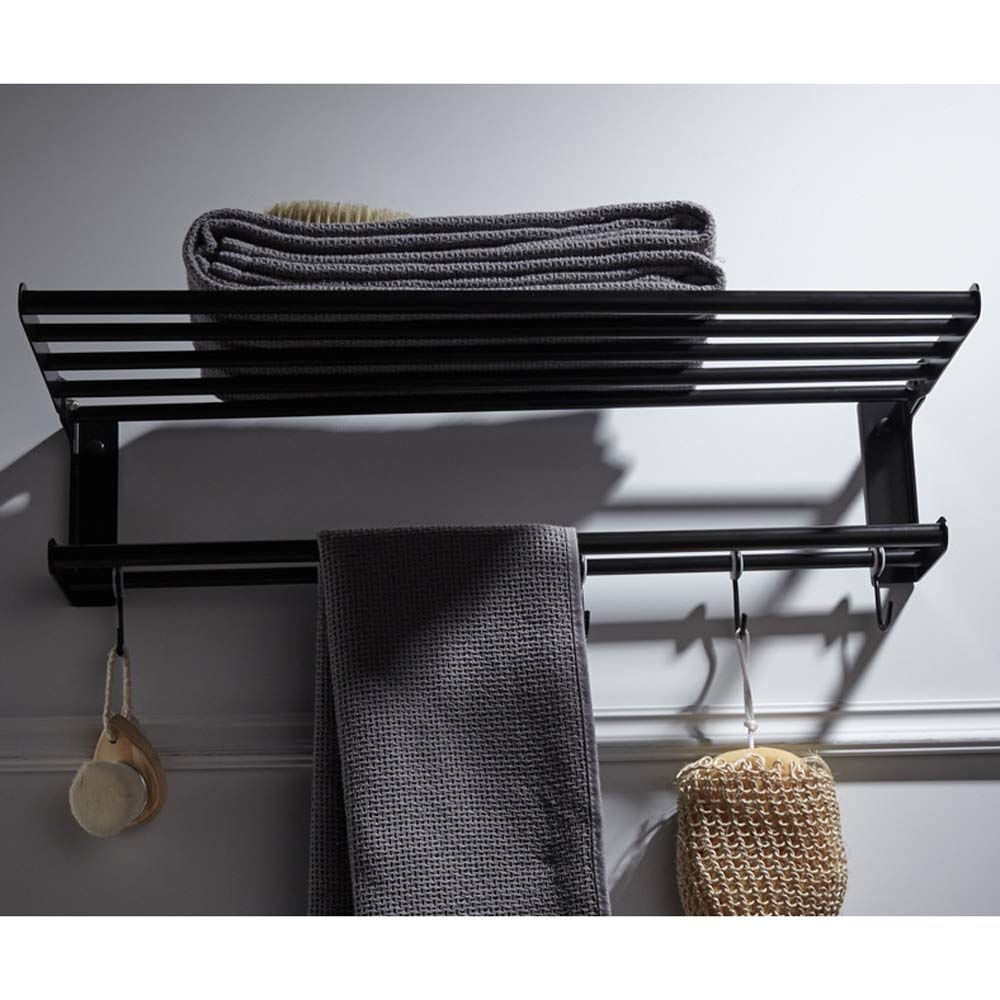 Toallero, Estante de Pared para baño, Estante de Almacenamiento para Cocina con Gancho, Estante para Barra de Ducha, cocina/40 cm