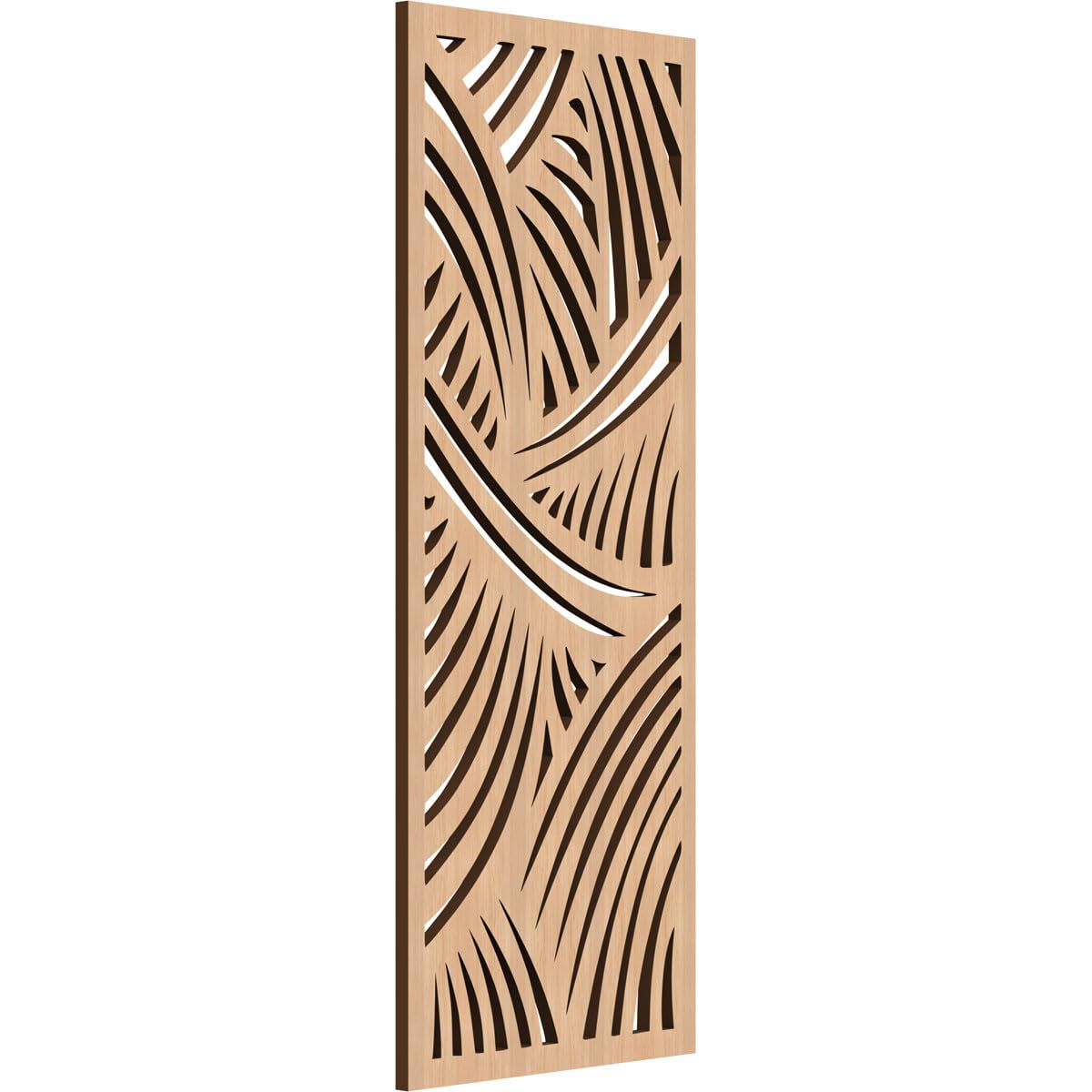Chester Decorative Pierced Fretwork Wood Wall Panels, 11 3/8"W x 29 3/8"H x 3/8"T, Hickory