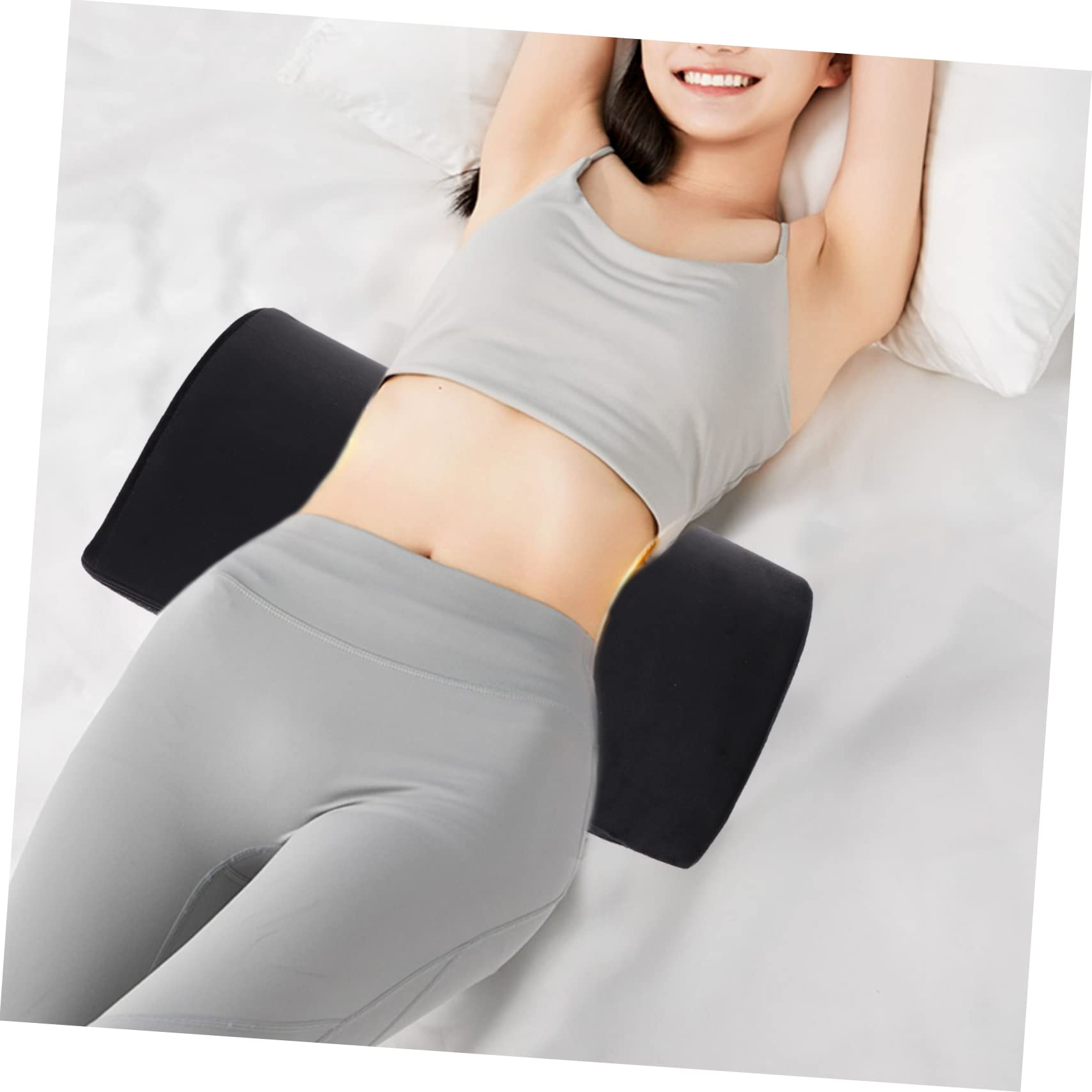 Cabilock Almohada De Soporte Lumbar De Viscoelástica para Piernas y Rodillas Cojín Ergonómico para Cintura para y Diseño Portátil y Lavable