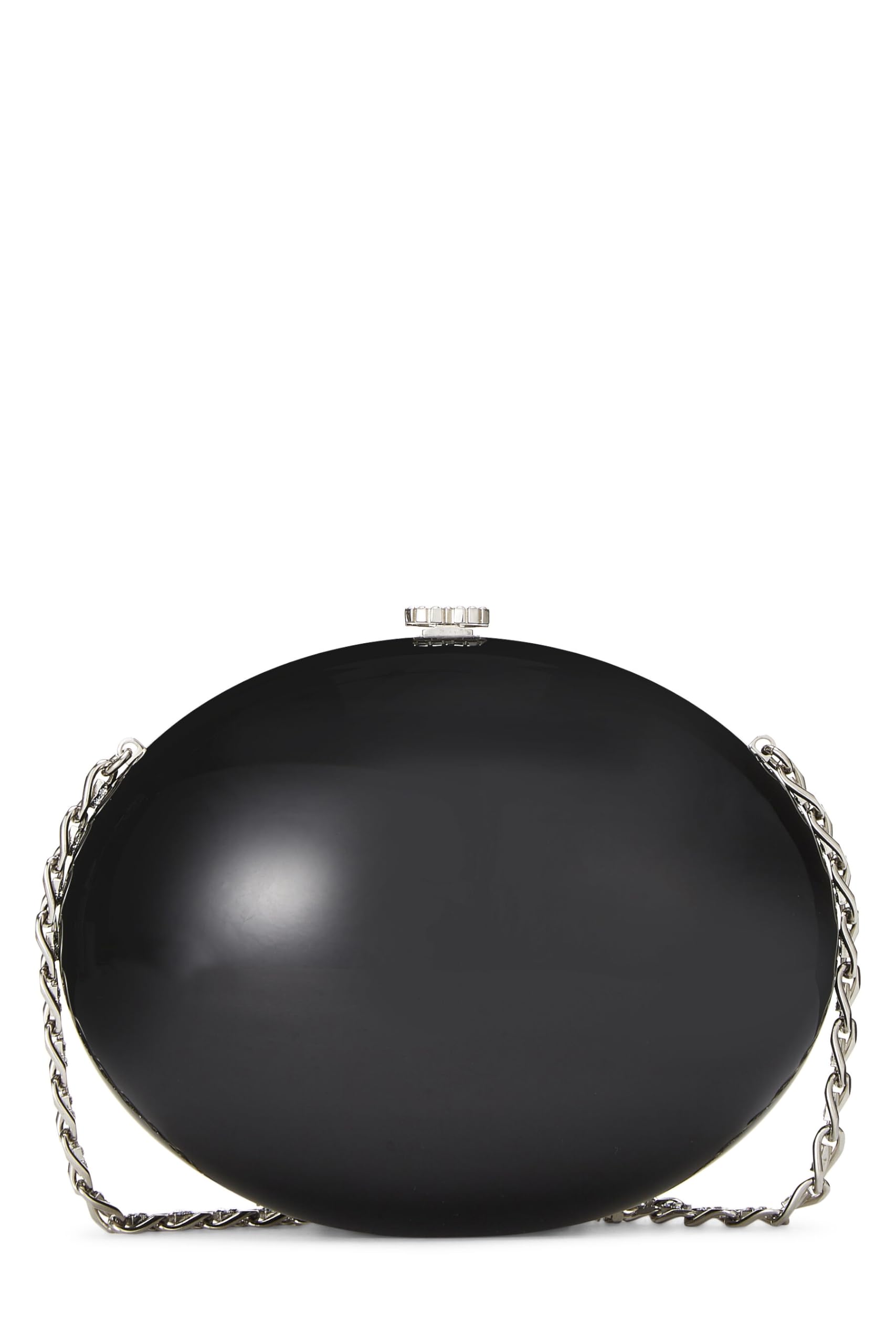 Chanel, Pre-Loved Black Crystal Minaudiere, Black