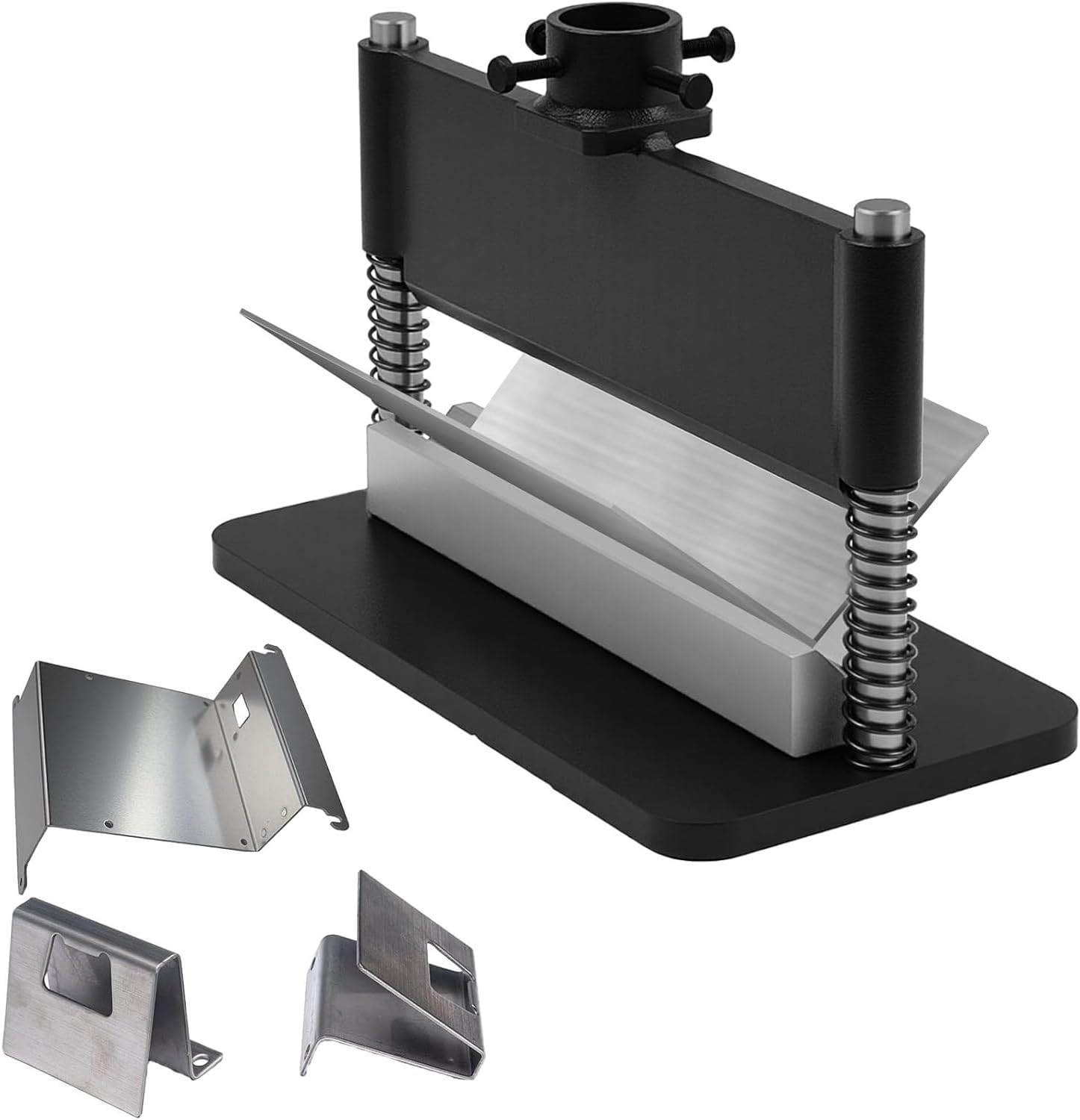 12" Press Brake Attachment, Dual Spring Design Hydraulic Shop Presses, Heavy Duty Metal Bending Tool, for 12 to 20 Ton Hydraulic Shop Presses