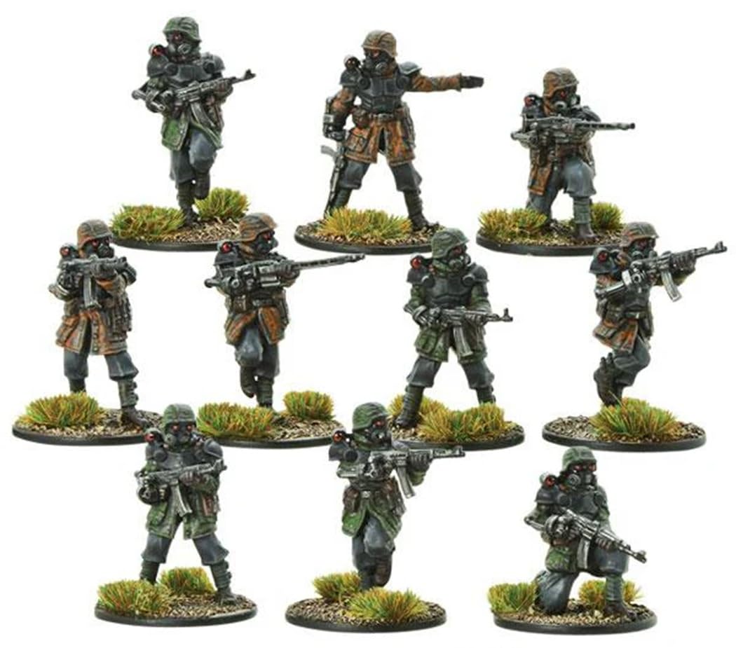 Warlord Games Axis Shocktrooper Squad - Miniatures for Konflikt 47 Highly Detailed 28mm Scale Miniatures