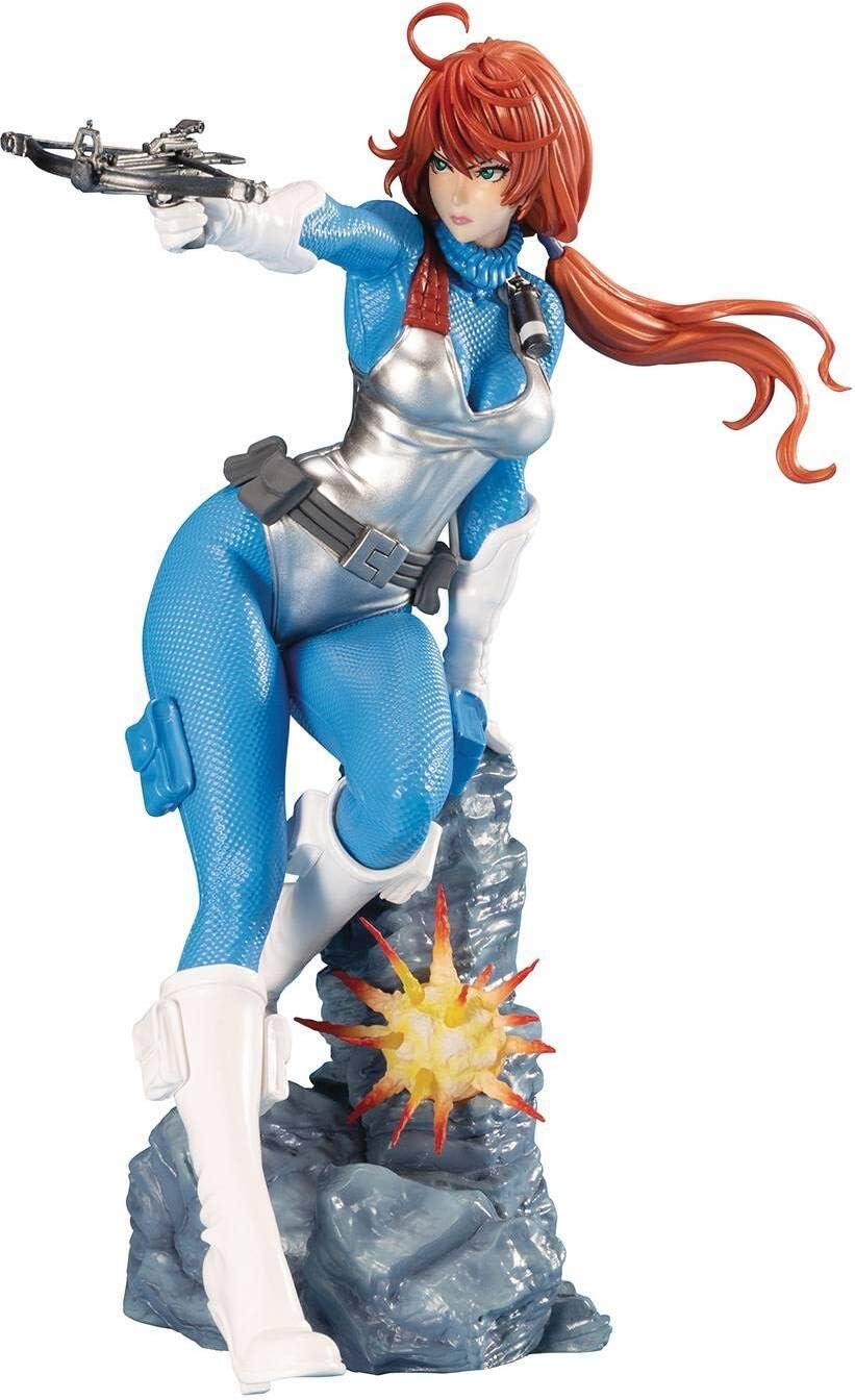Kotobukiya GI Joe: Scarlett (Sky-Blue Version) Bishoujo Statue, Multicolor