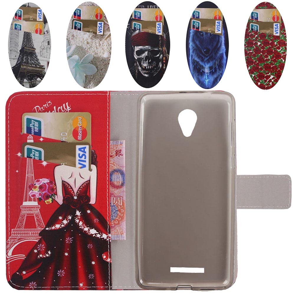 Custodia Portafoglio Con Rosa Per Nokia 3.2 – TPU E Pelle, Fessure Per Carte E Supporto Per Video - 4