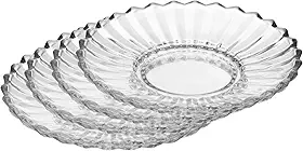 WOLFF - Conjunto 4 Pratos para Doce Geneva 16cm x 2,5cm Cristal