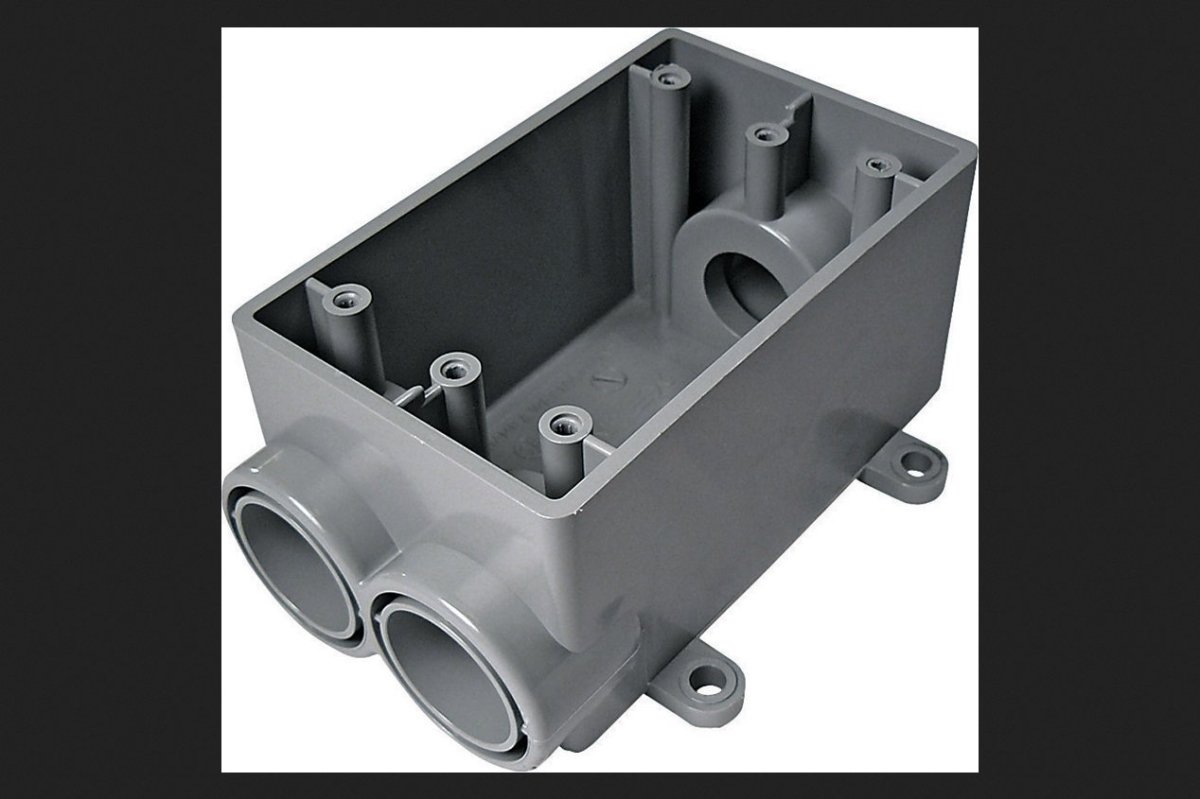 Cantex 5133544 Weatherproof Box, 1/2 In Hub, Pvc: Electrical Boxes