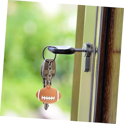 Miniatura 2 de PLAFOPE Llavero de fútbol de juguete de coche, mini llavero de decoración de moda, regalos de fiesta de fútbol, colgante, llavero de rugby, llavero