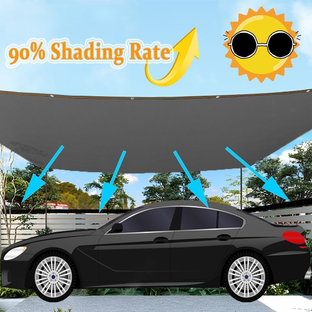 ガーデン ブラック 遮光ネット 遮熱ネット 日除けシート 日除け シェード プライバシー保護 2x9m 4x14m 6x6m 風通し