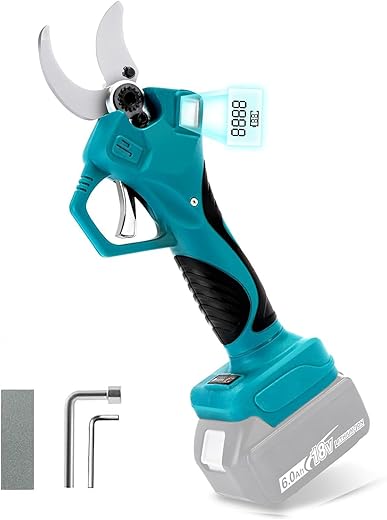 Akku-Elektrische Professionelle Baumschere für Makita 18V Batterie mit LCD Anzeige Max 40mm Schneiddurchmesser (Batterie ist nicht enthalten)