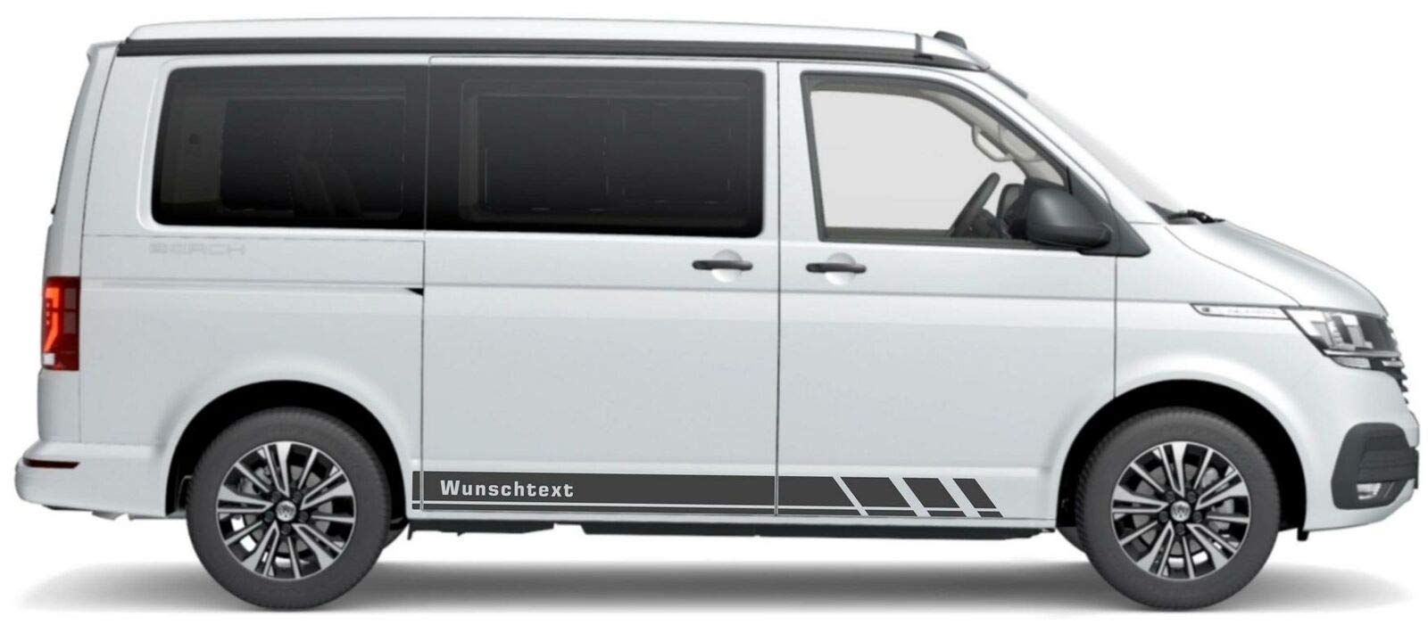 ORAFOL Strisce autoadesive laterali per autovettura, adatte per VW T6.1, T6, T5, Multivan, Bulli, adesivi laterali