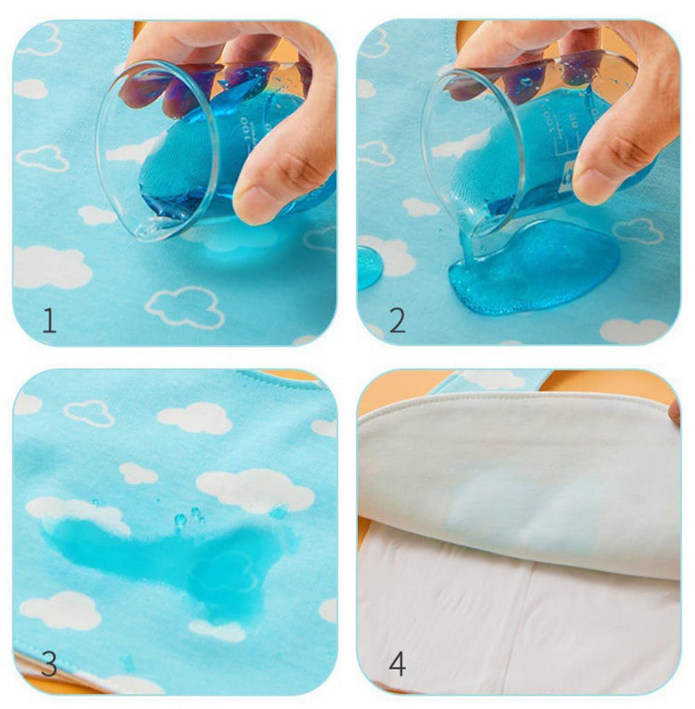 SLOSH Baberos Bebé Impermeables Bebe Recien Nacido Algodón Niña Niño Suave Absorbente Baberos Drool - 5