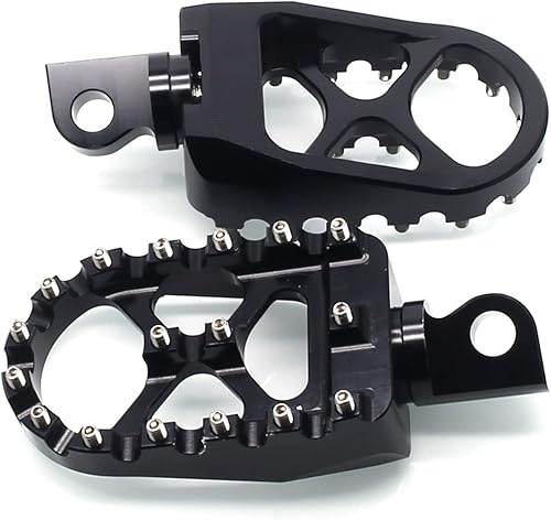 Miniatura 6 de MZS Estriberas de motocross + espejos retrovisores de motocicleta compatibles con Road King Dyna Sportster