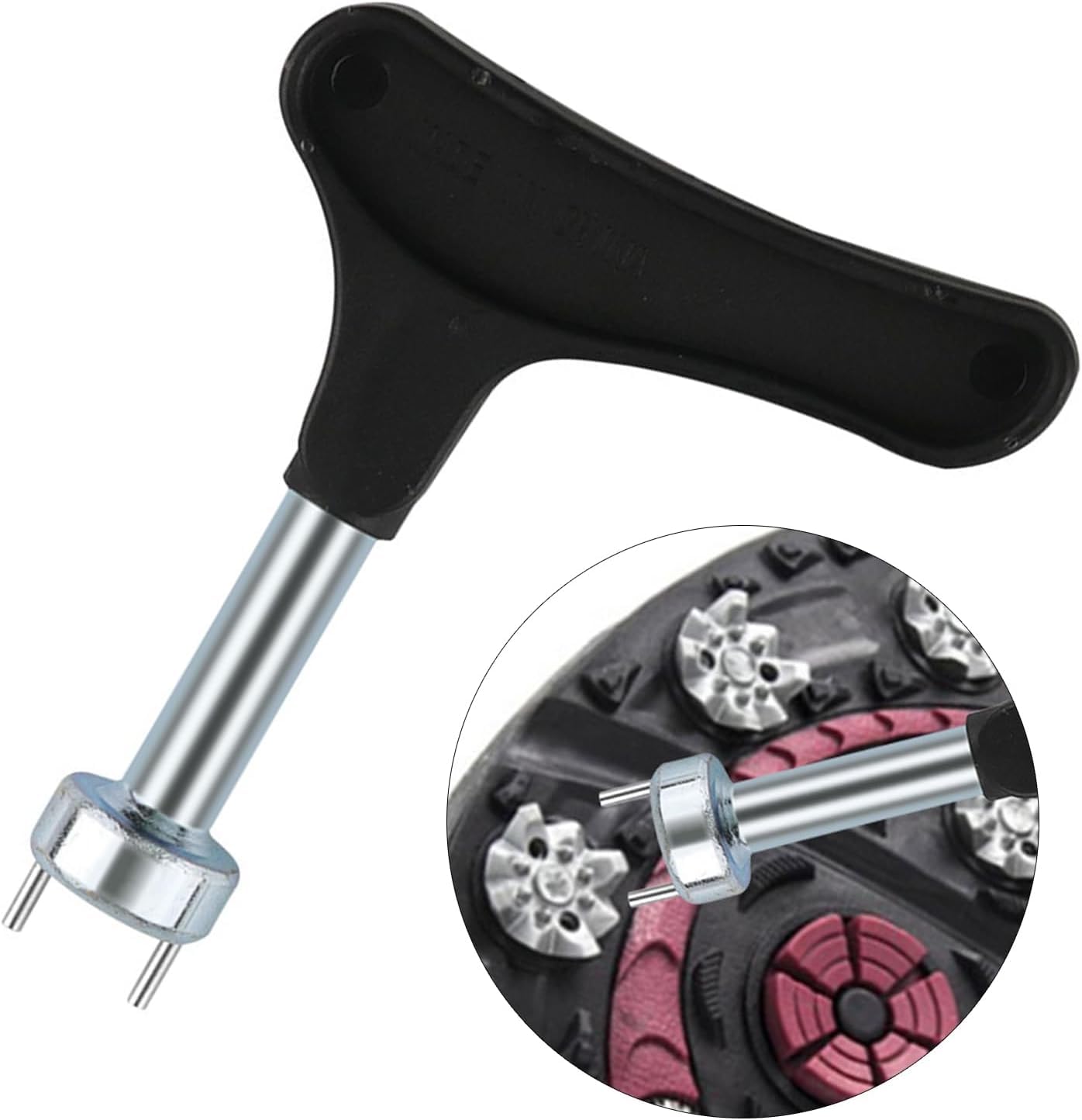 Veloshine Spike Wrench for Golf Shoes, Golf Shoes Replacement Spikes Tool with Comfortable Grip Golf Shoe Spike Softspikes Remover for Spike Shoes