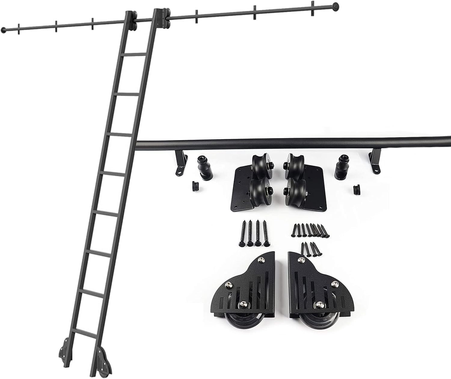 Quincaillerie pour porte coulissante de grange rail de suspension grenier et maison 1m à 6m