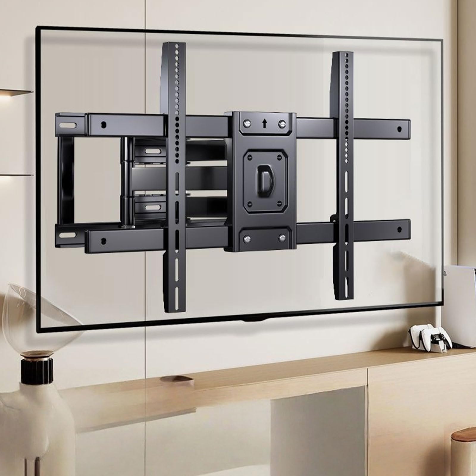 Generisch Desde 1 soporte de pared global con inclinación y rotación para televisores de 40 a 80 pulgadas Estructura totalmente metálica, resistente a la intemperie, soporte de pared modificable