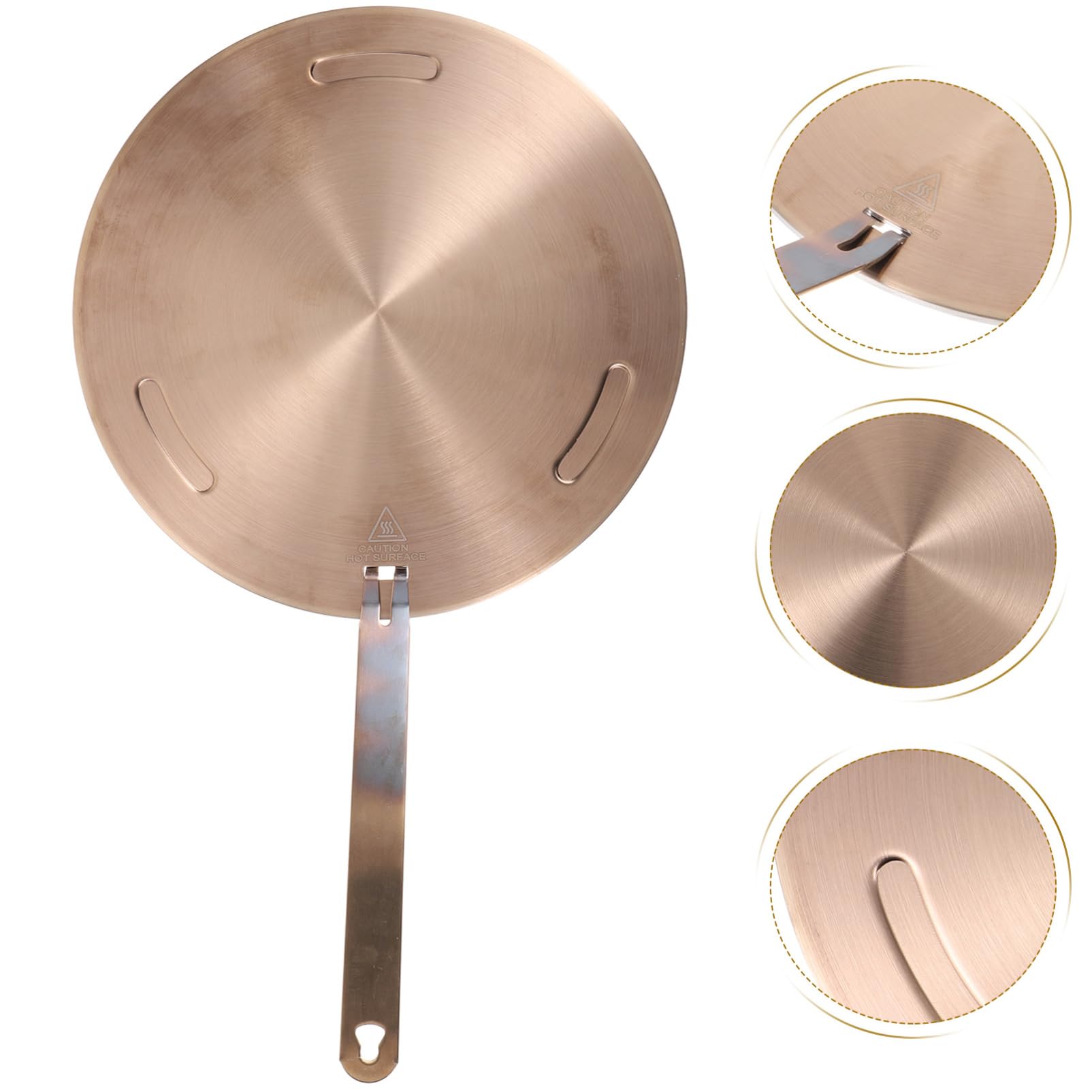 DECHOUS Diffusore di Calore per Piano Induzione, Piastra Adattatore in Acciaio Inox e Lega di Alluminio, per Cucina e Cottura Uniforme