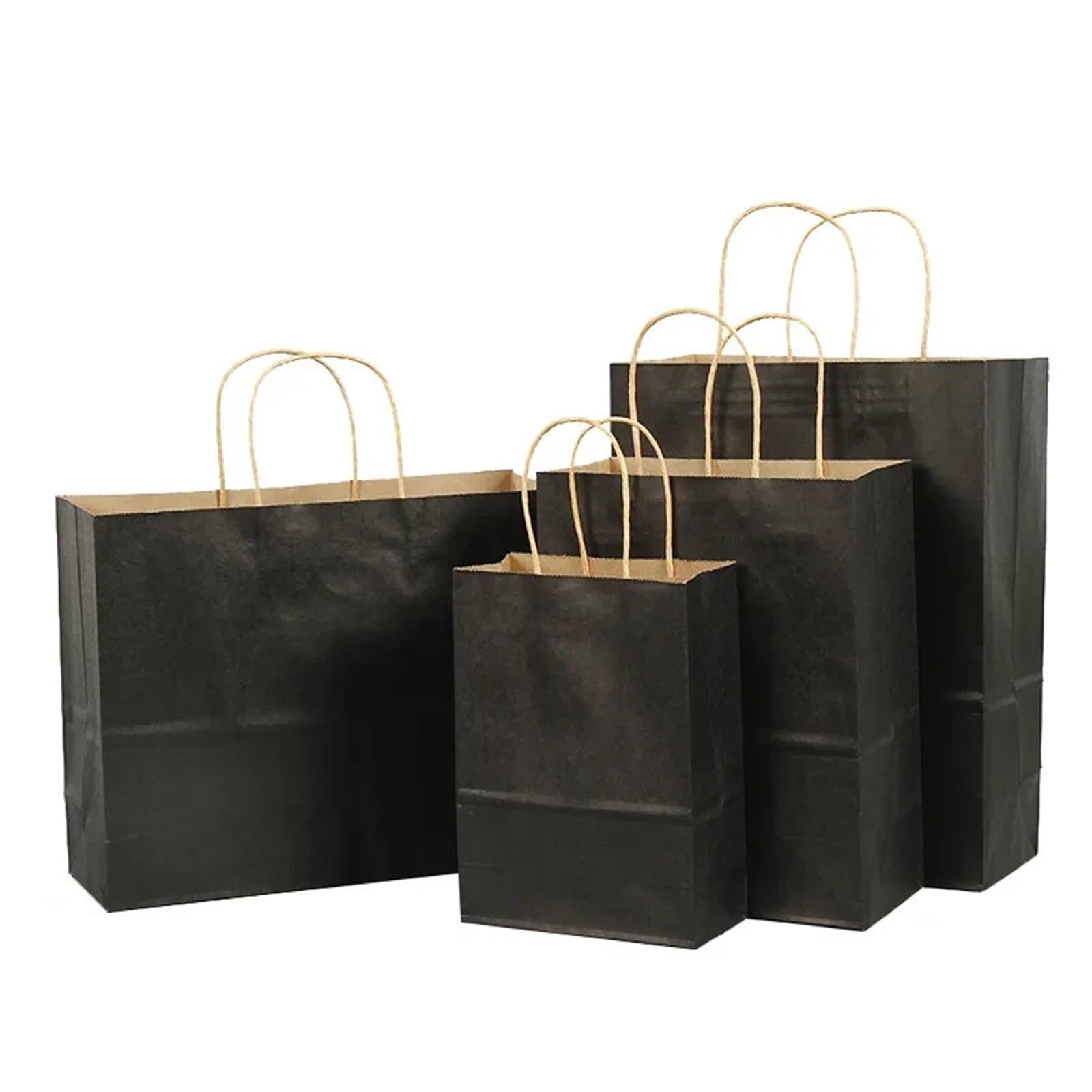 Bolsa Regalo Bolsas De Regalo De Papel Negro De Varios Tamaños