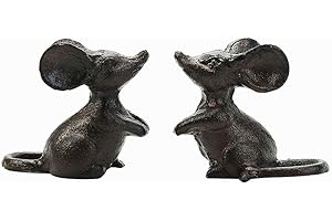 Enchanting Mouse Garden Oasis: Sungmor's Cast Iron Decorations