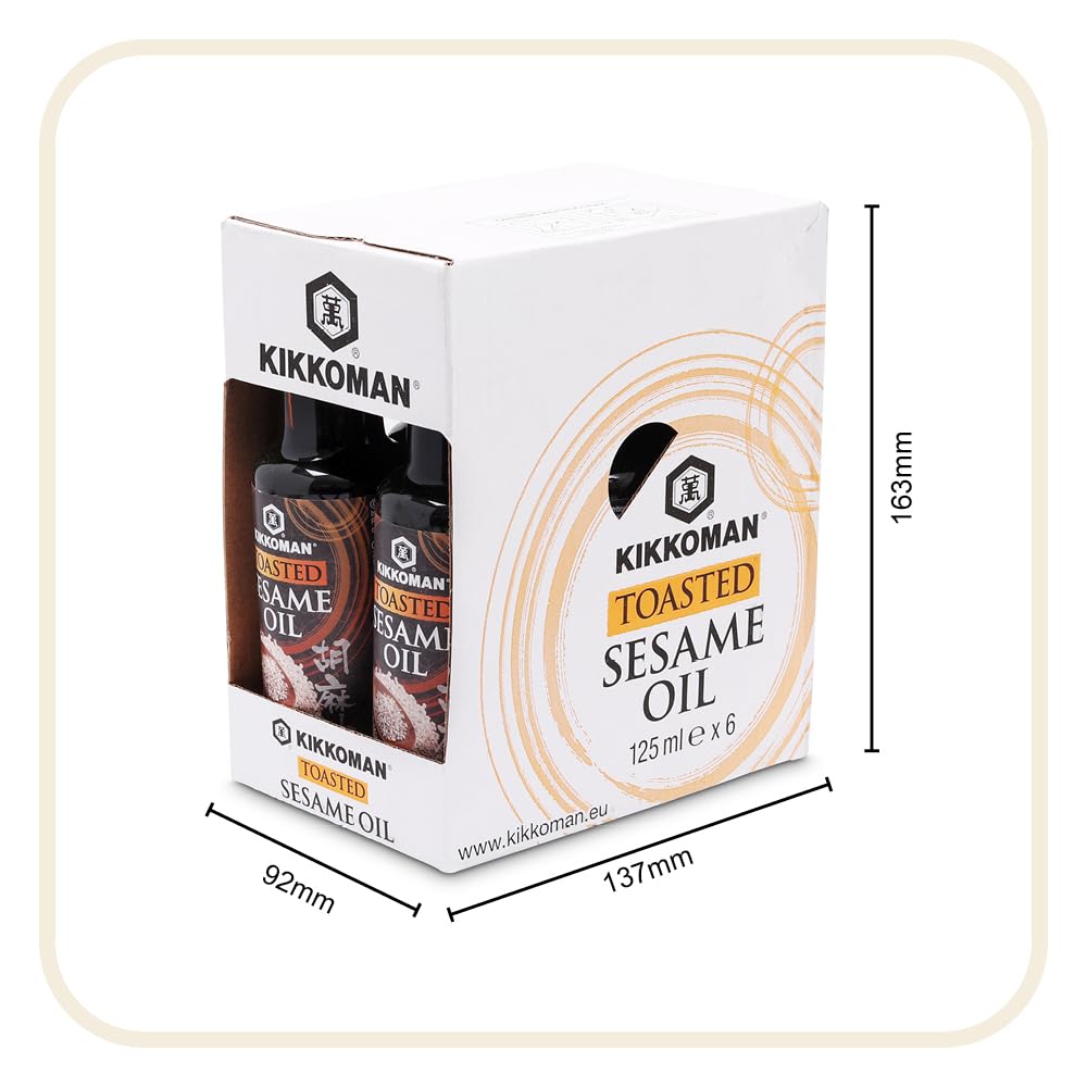 Kikkoman Aceite de Sésamo Tostado 6 x 125ml