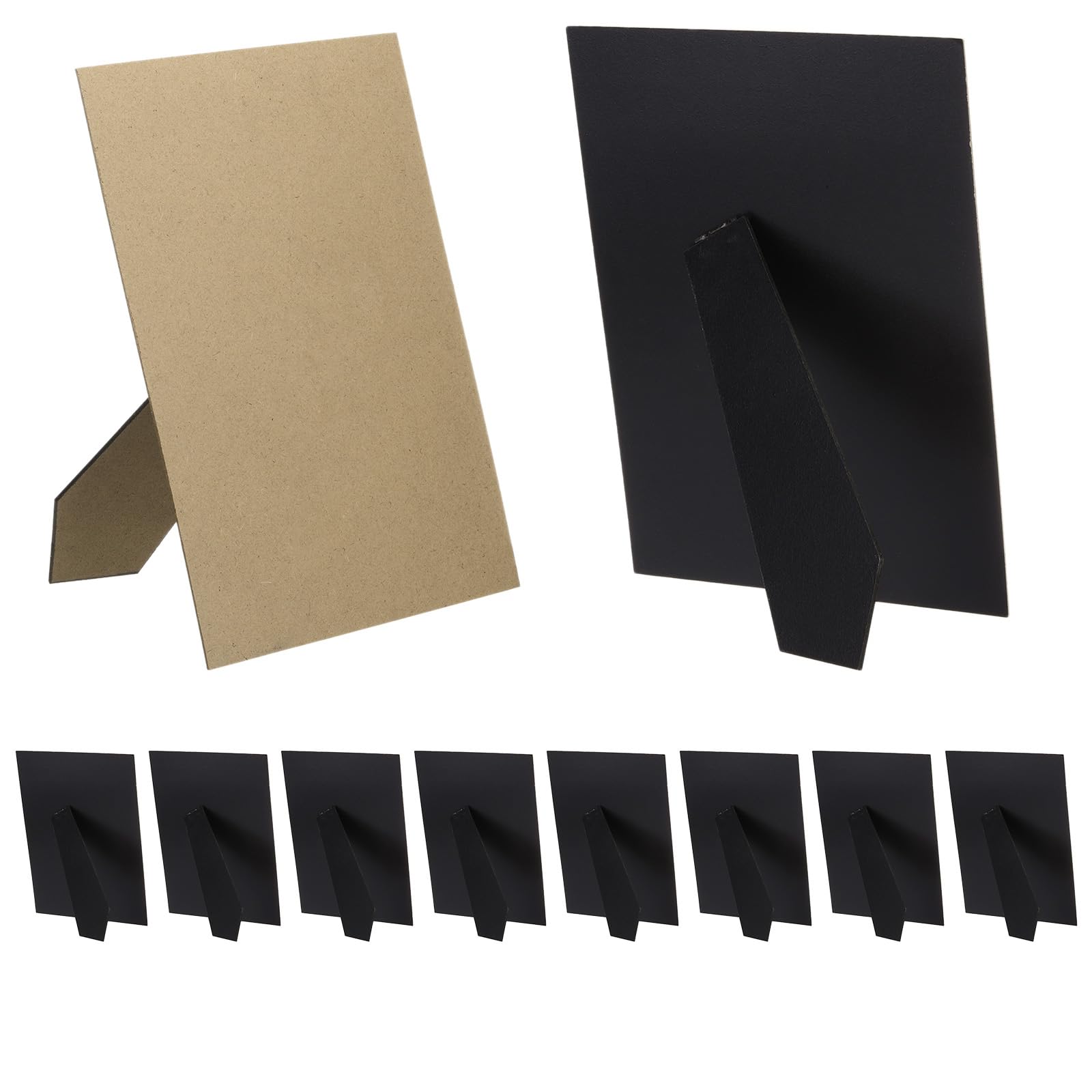 PATIKIL 20 Pack Easel Back for Picture Frame 8 x 12 Inch Replacement Picture Frame Easel Back DIY Photo Board for Photo Frames Tiles Black