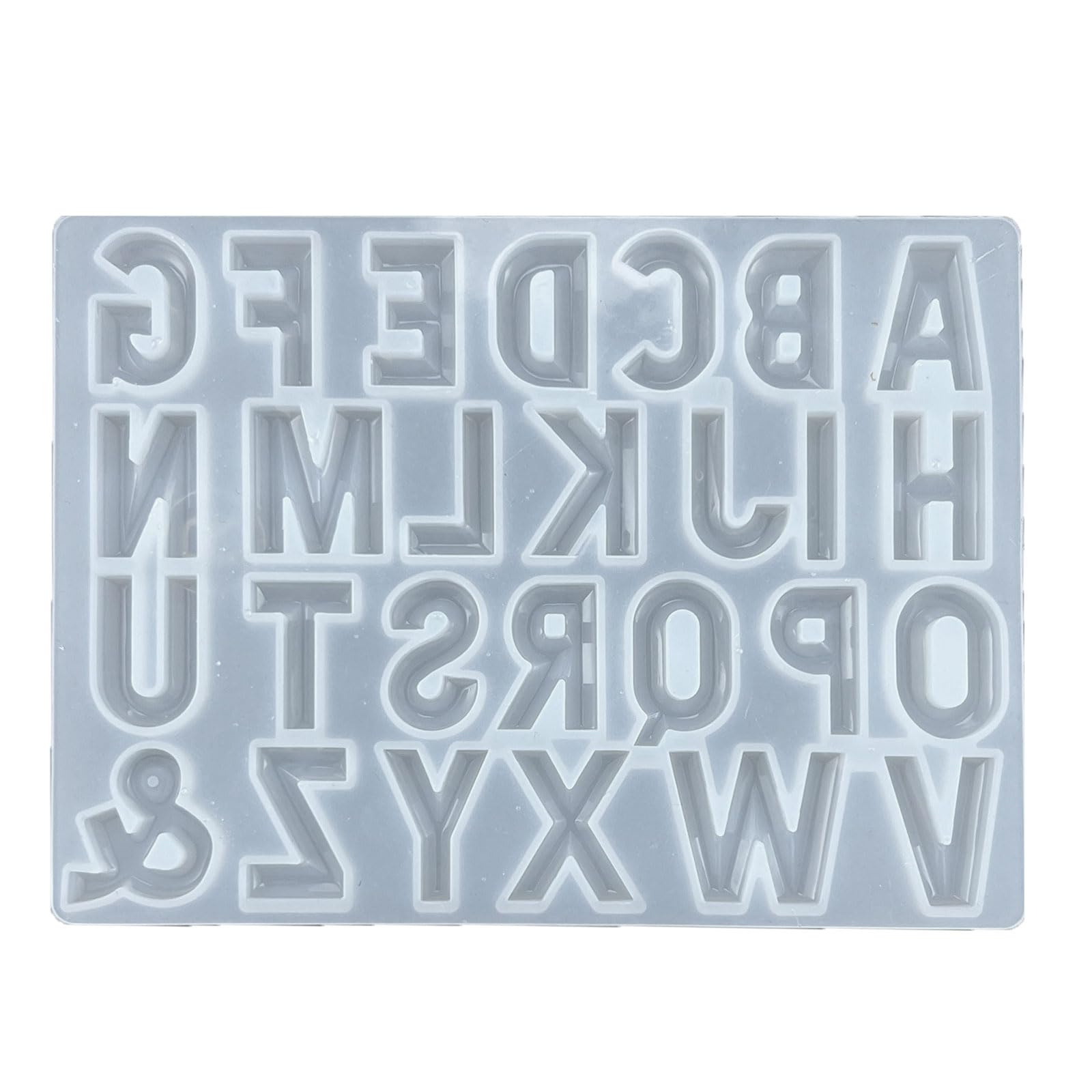 NEWFT Silicone Resin Letter Shaped Jewelry Casting Mold Pendant Making Silicone Mould Jewelry