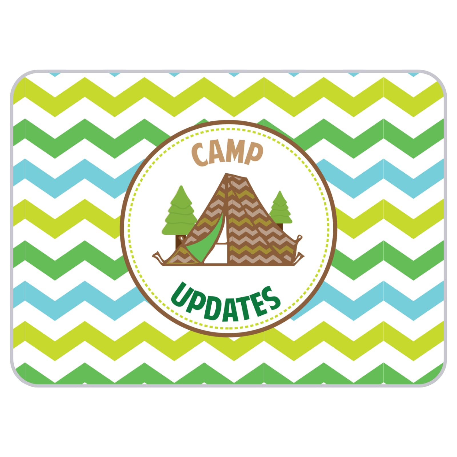 Script and Scribble Camp Ready Postcards | 6" X 4" Summer Note Card Stationery for Kids