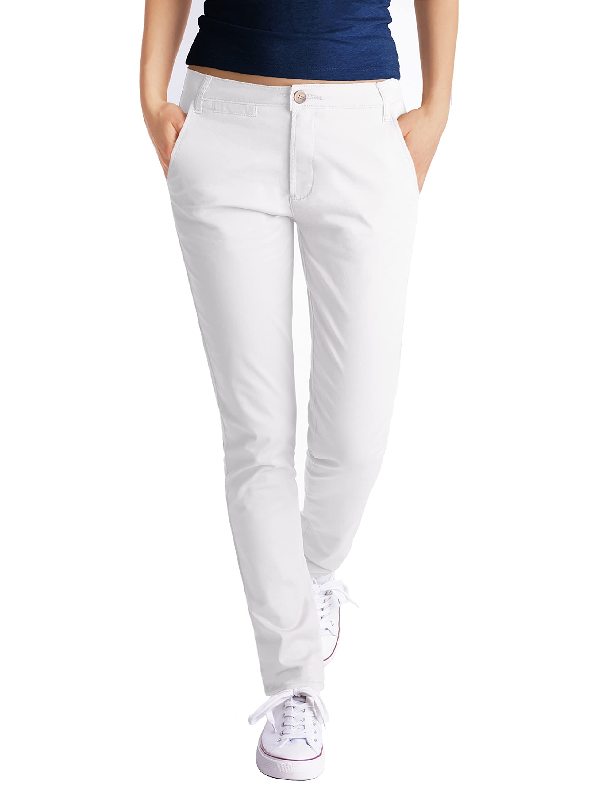 Fraternel Chino spodnie damskie odzież damska spodnie materiałowe normalna talia