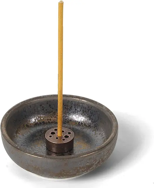 Braciere Incenso in Ceramica Rustica - Portaincenso Fatto a Mano 7,5 cm